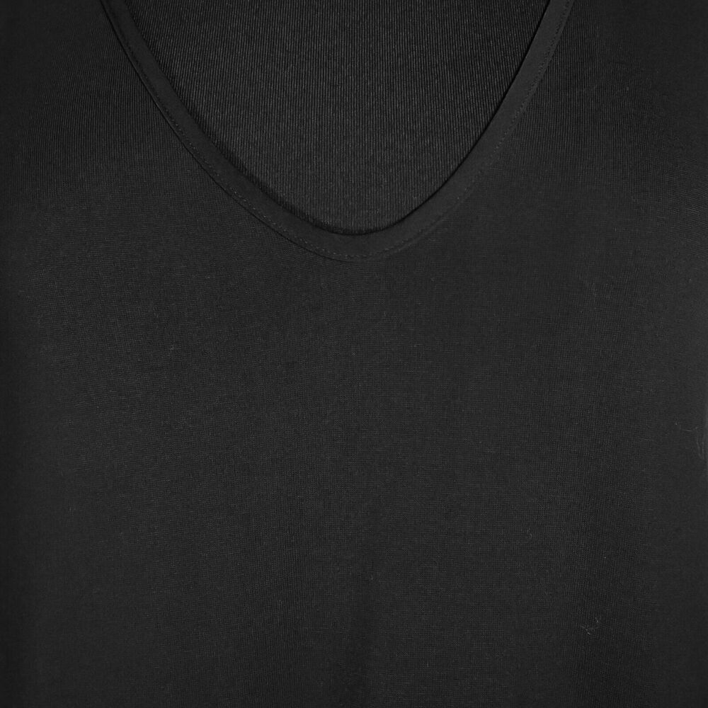 Anthropologie Akemi + Kin Womens Longview Tunic Top Black High Low Blouse M - Picture 4 of 9